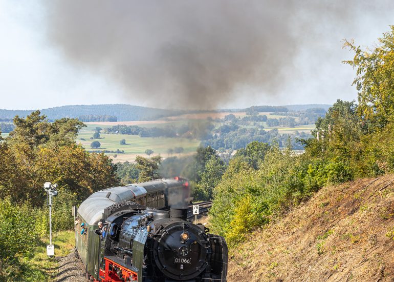 Dampflok 01 066 zu 175 Jahre Schiefe Ebene