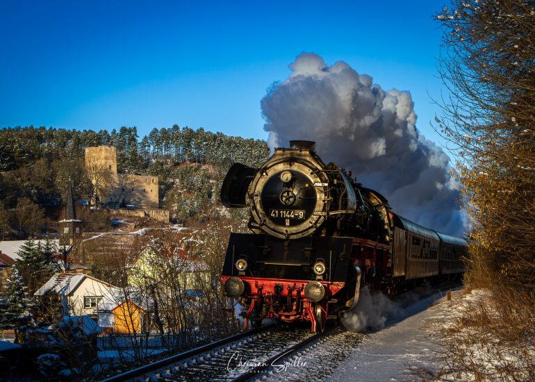 41 1144 mit dem Rodelblitz in Liebenstein